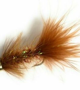 CH Wooly Bugger Brown Crystal Flash